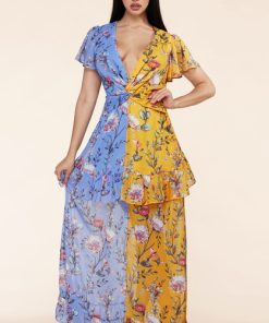 Parti-Flower Dress