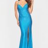 S10802 SEA BLUE FRONT 100x100 Faviana S10800 Prom Dress