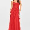 S10823 RED FRONT 100x100 Faviana S10826 Prom Dress